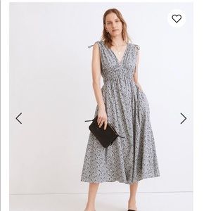 Madewell Sophia Smocked Midi Dress